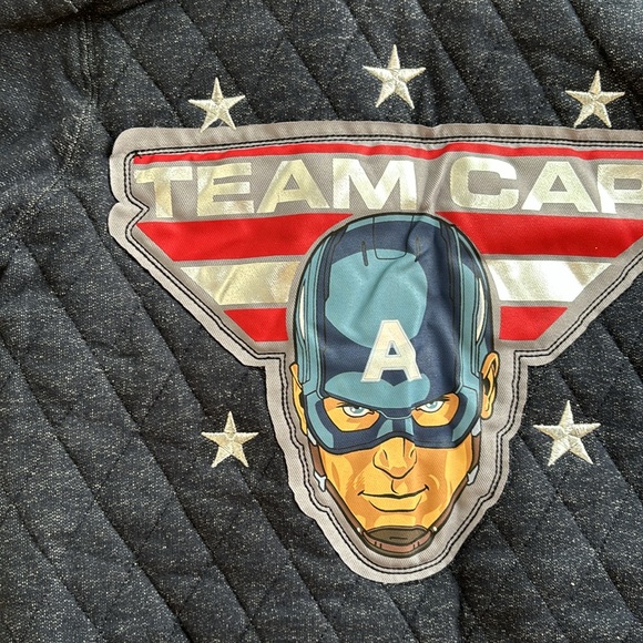 Marvel Boys 3T Winter Jacket. Captain America. Super Soldier. Quilted. Great - Picture 7 of 9